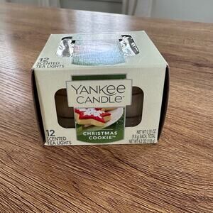 Yankee Candle Christmas Cookie Scented Tealight 12 Pack NEW